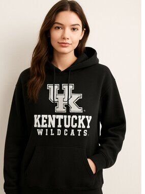 University of Kentucky Russell Athletic Hoodie Size Large UK Wildcats